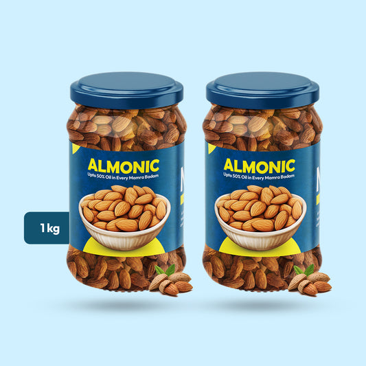 Kashmiri Mamra Almonds ( 1kg ) Best Oil Content.